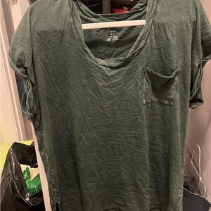Olive Green Women's Top